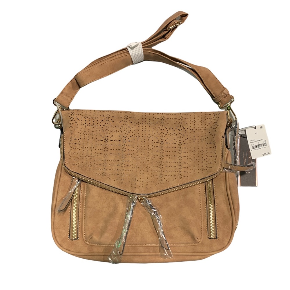 Kimmie Lasercut Envelope Flap Messenger Bag (NWT)
